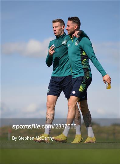 Republic of Ireland Training Session and Press Conference Republic of Ireland Training Session and Press Conference