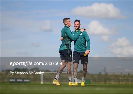 Republic of Ireland Training Session and Press Conference Republic of Ireland Training Session and Press Conference