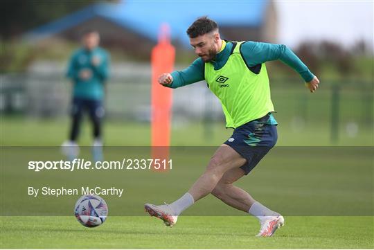 Republic of Ireland Training Session and Press Conference Republic of Ireland Training Session and Press Conference