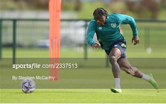 Republic of Ireland Training Session and Press Conference Republic of Ireland Training Session and Press Conference