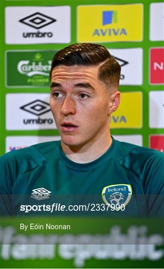 Republic of Ireland U21 Press Conference and Training Session Republic of Ireland U21 Press Conference and Training Session