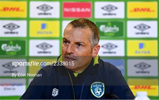 Republic of Ireland U21 Press Conference and Training Session Republic of Ireland U21 Press Conference and Training Session