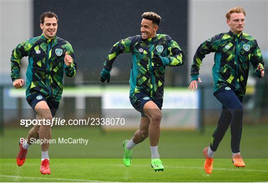 Republic of Ireland Training Session and Press Conference Republic of Ireland Training Session and Press Conference