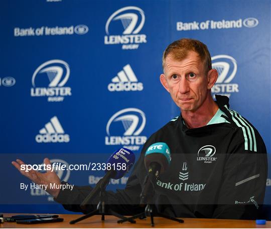 Leinster Rugby Captain's Run and Press Conference Leinster Rugby Captain's Run and Press Conference