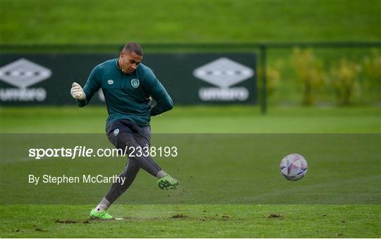 Republic of Ireland Training Session and Press Conference Republic of Ireland Training Session and Press Conference