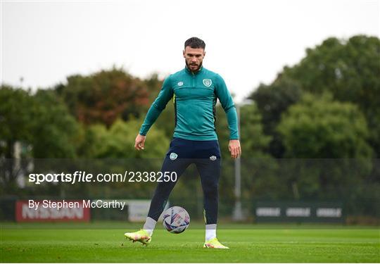 Republic of Ireland Training Session and Press Conference Republic of Ireland Training Session and Press Conference