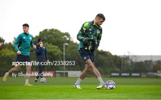 Republic of Ireland Training Session and Press Conference Republic of Ireland Training Session and Press Conference
