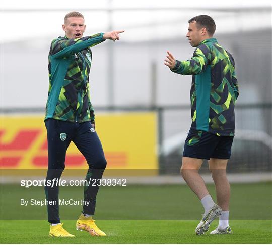 Republic of Ireland Training Session and Press Conference