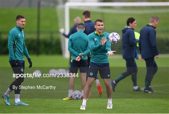 Republic of Ireland Training Session and Press Conference Republic of Ireland Training Session and Press Conference