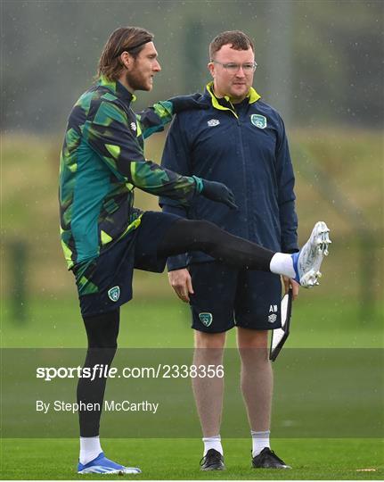 Republic of Ireland Training Session and Press Conference Republic of Ireland Training Session and Press Conference