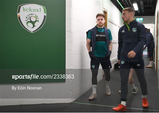 Republic of Ireland U21 Press Conference and Training Session