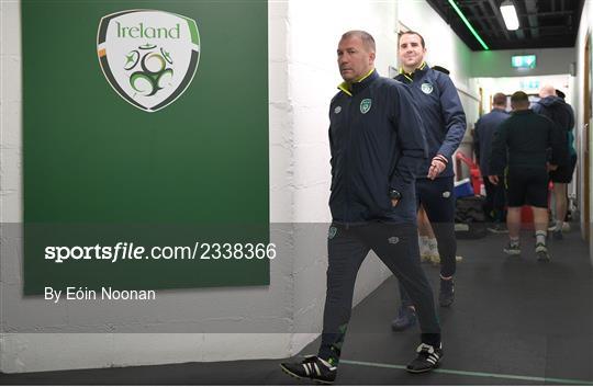 Republic of Ireland U21 Press Conference and Training Session