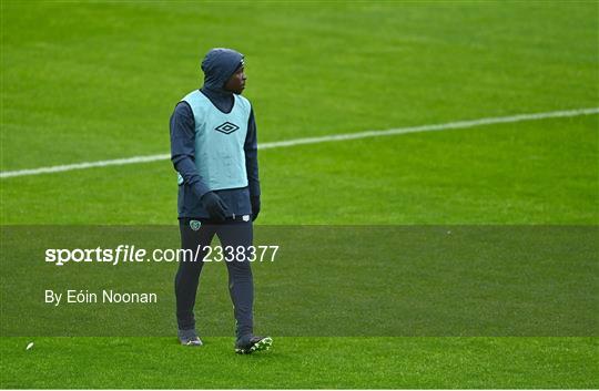 Republic of Ireland U21 Press Conference and Training Session Republic of Ireland U21 Press Conference and Training Session