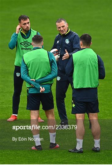 Republic of Ireland U21 Press Conference and Training Session