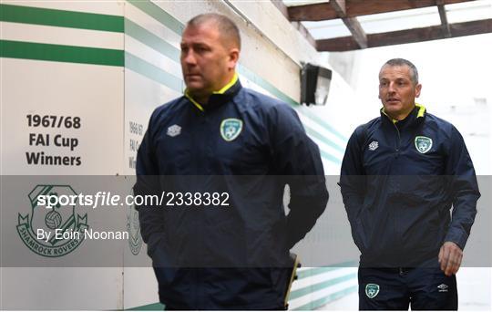 Republic of Ireland U21 Press Conference and Training Session