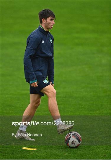 Republic of Ireland U21 Press Conference and Training Session