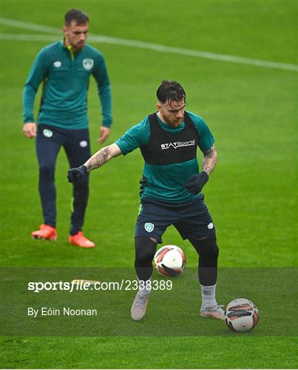 Republic of Ireland U21 Press Conference and Training Session Republic of Ireland U21 Press Conference and Training Session