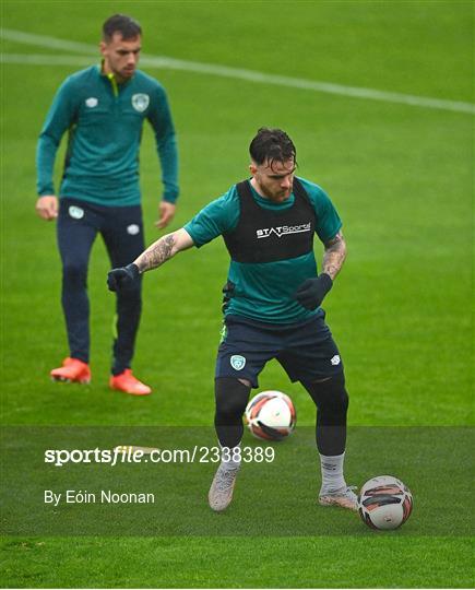 Republic of Ireland U21 Press Conference and Training Session