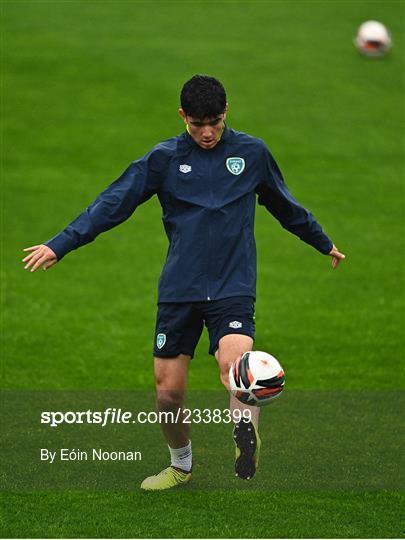 Republic of Ireland U21 Press Conference and Training Session