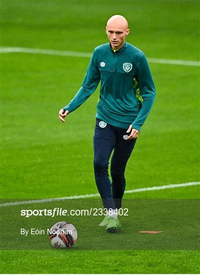 Republic of Ireland U21 Press Conference and Training Session Republic of Ireland U21 Press Conference and Training Session