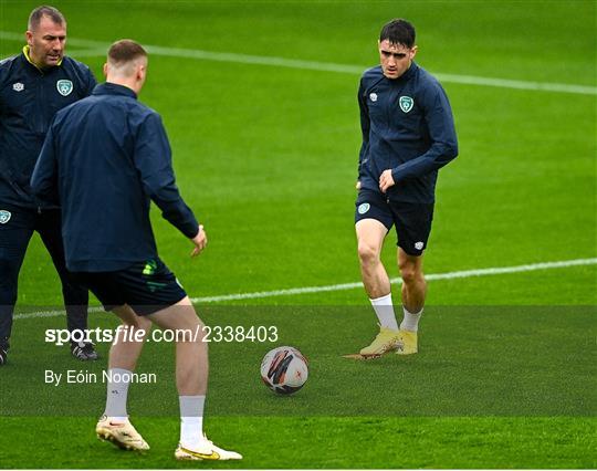 Republic of Ireland U21 Press Conference and Training Session