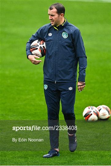 Republic of Ireland U21 Press Conference and Training Session Republic of Ireland U21 Press Conference and Training Session