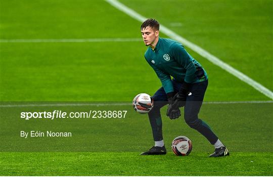 Republic of Ireland U21 Press Conference and Training Session