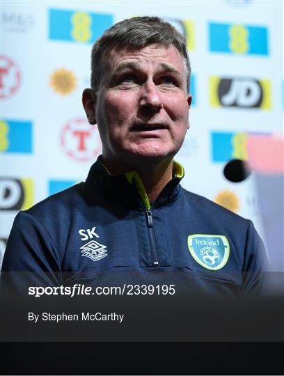 Republic of Ireland Press Conference and Training Session Republic of Ireland Press Conference and Training Session