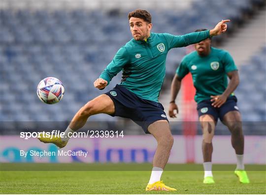 Republic of Ireland Press Conference and Training Session Republic of Ireland Press Conference and Training Session