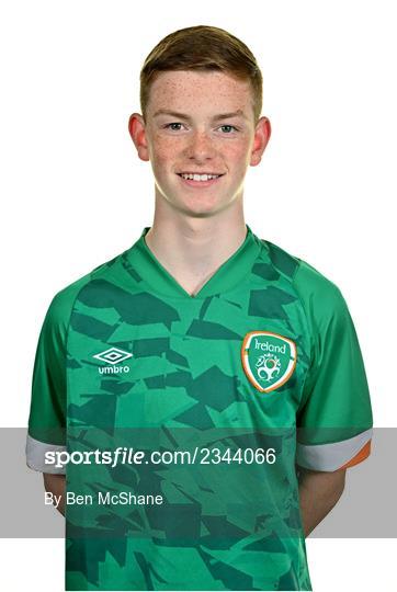 Republic of Ireland U15 Squad Portraits