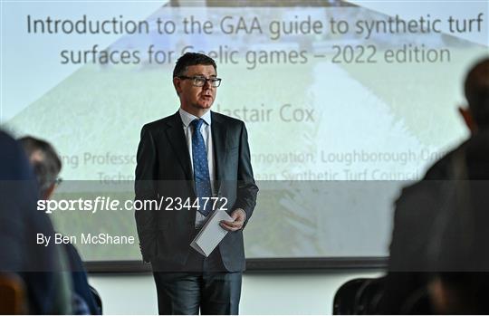 GAA Launch of the new 2022 Edition of GAA Synthetic Pitch Standards