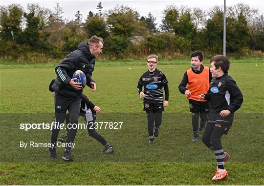 Leinster Rugby Players Join Dundalk RFC Minis for Their Training Session
