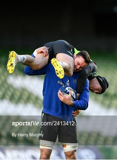 Leinster Rugby Captain's Run & Media Conference