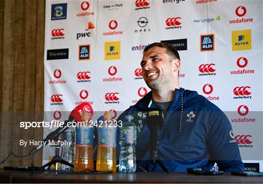 Ireland Rugby Squad Training and Media Conference