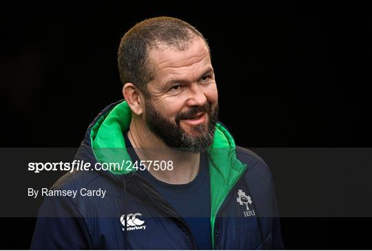 Ireland Rugby Captain's Run and Media Conference