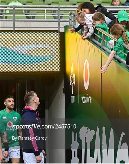 Ireland Rugby Captain's Run and Media Conference