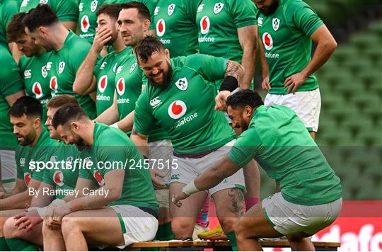 Ireland Rugby Captain's Run and Media Conference