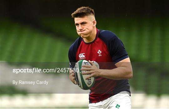 Ireland Rugby Captain's Run and Media Conference