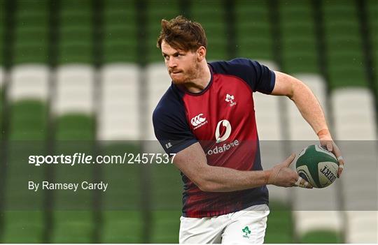 Ireland Rugby Captain's Run and Media Conference