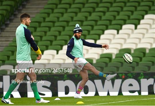 Ireland Rugby Captain's Run and Media Conference