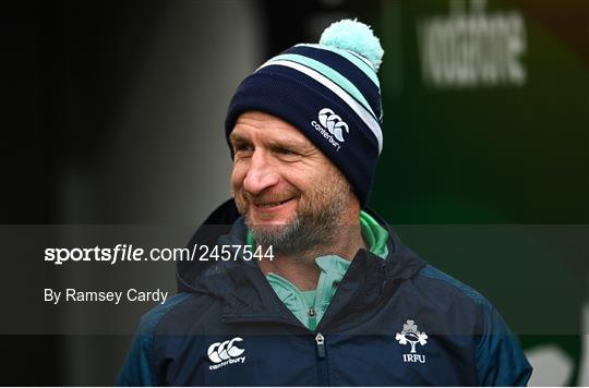 Ireland Rugby Captain's Run and Media Conference