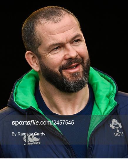 Ireland Rugby Captain's Run and Media Conference