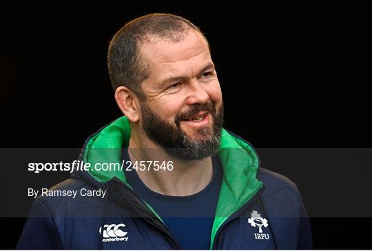 Ireland Rugby Captain's Run and Media Conference