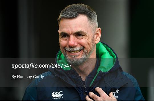 Ireland Rugby Captain's Run and Media Conference