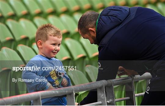 Ireland Rugby Captain's Run and Media Conference