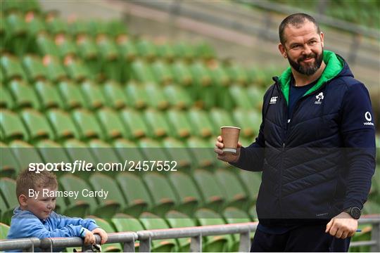 Ireland Rugby Captain's Run and Media Conference