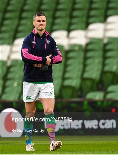 Ireland Rugby Captain's Run and Media Conference