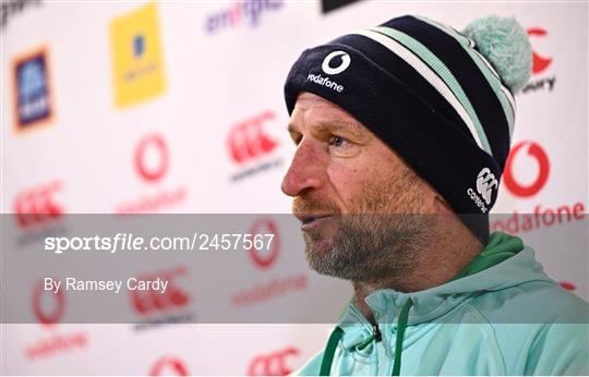 Ireland Rugby Captain's Run and Media Conference