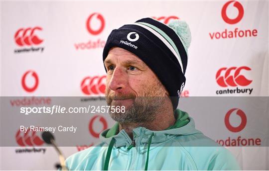 Ireland Rugby Captain's Run and Media Conference