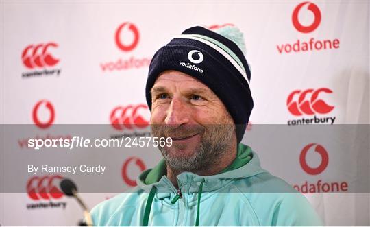 Ireland Rugby Captain's Run and Media Conference